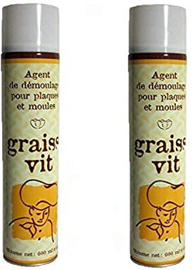 Malcos Lot 2x Aérosol Bombe de graisse alimentaire - 600mL