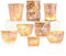 DN DECONATION Quecksilber-Votivkerzenhalter, goldene Votivkerzenhalter mit geometrischem Design, rustikale Teelichthalter, dekorative Halter für Hochzeit, Partys, Tafelaufsätze, Dekorationen