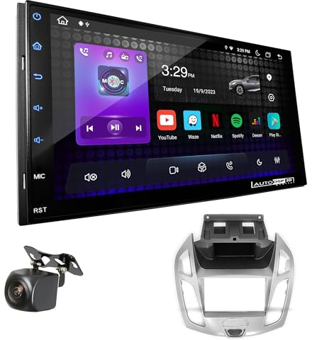 UGAR Kompatibel für Ford Transit Connect, Tourneo Connect 2013+ 7 Zoll Android 13 DSP 4GB+64GB DAB+ Autoradio HD Voller Touchscreen GPS Navigation