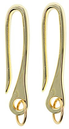 VUIUYOIES Packung mit 2 Brieftaschen, japanische U-förmige Haken, Zinklegierung, Schlüsselanhänger, DIY, Basteln, Haken, Ketten, Schlüsselanhänger, Zubehör, hellgold, Hell Gold