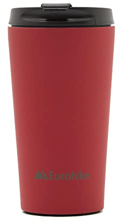 Eurohike Spill-proof Insulated Travel Mug, Travel Coffee Mug, Travel Tea Mug, Stainless Steel Thermal Mug, Reusable Coffee Mug, BPA Free