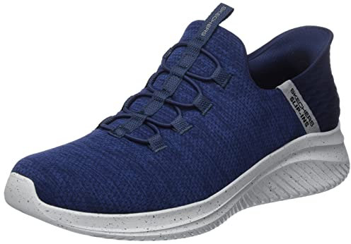 Skechers Ultra Flex 3.0 Right Away, Zapatillas Hombre, Navy Mesh Trim, 42 EU