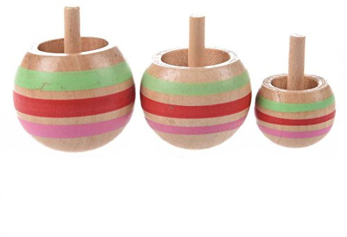 3 Kreisel aus , 3 Größen für Kinder