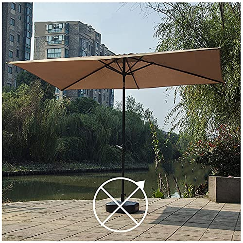 CHEMYO Parasols de Jardin d'extérieur, Portables rectangulaires, Protection UV de Plage, 2 x 2 m (6,5 x 6,5 Pieds), 3 m x 2 m (10 x 6,5 Pieds) Parasol Pare-Soleil, pour terrasse, Patio, Balcon, Ten