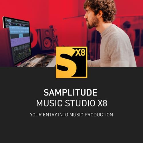 SAMPLITUDE Music Studio X8 - Einstieg in die Welt von MAGIX Pro Audio | Audio Software | Musikprogramm | für Windows 10/11 PC | 1 Volllizenz inkl. Backup-CD im praktischen Versandkarton