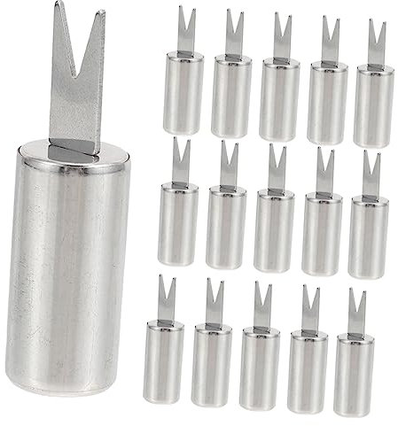 MILISTEN Manejas 20 Piezas De Aguja De Maíz De Acero Inoxidable Soportes De Mazorca De Acero Inoxidable Accesorios Para Parrilla Tenedor Giratorio Para Pasta Suministros De Maíz Palos Para