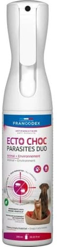 Francodex - Ecto Choc Parasites Duo 290 ML antiparasitaires pour Chiens, Chats et Habitat