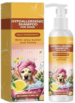 Shampoo für Hunde Kätzchen 100ml - Hundeshampoo gegen Juckreiz, Milben, Flöhe, Zecken, Hautfreundlich, Pflegend & leicht kämmbar, Fellpflege & Fellglanz, Angenehm im Geruch (1PC, 100ml)