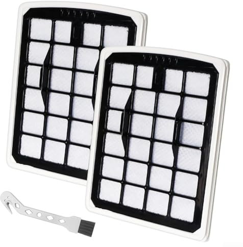 2 filtros HEPA para aspiradora, filtro de repuesto, para accesorios de piezas Eureka NF Apollo, filtros de protección del motor, con cepillo de limpieza