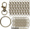 Lot de 100 mousquetons avec articulation pivotante - Pour le bricolage et le bricolage - Bronze