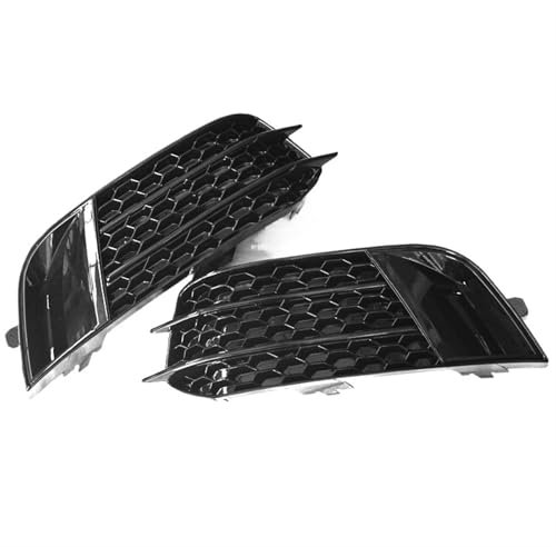 Copertura for fendinebbia anteriore sportiva a nido d'ape A1 Griglia for fendinebbia compatibile con Audi A1 Standard 2010-2015 Accessori for lo styling dell'auto(Black)