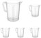 Hendi 567401 Jarra medidora, Claro, 3 l (Paquete de 5)