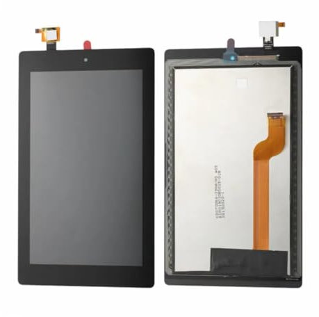 YOOOKOOO AAA for Amazon Fire 7th Gen HD7 2019 M8S26G LCD Display Touch Screen Digitizer Assembly Free Tools (with Frame)