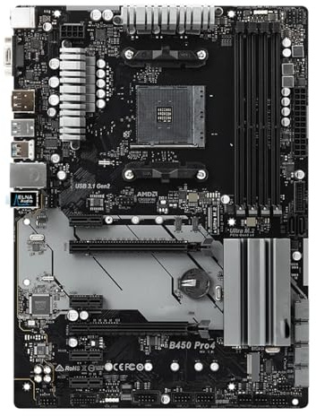 Compatibilità B450 PRO4 BOX Fit For ASROCK kit Scheda madre ATX Supporto CPU Ryzen 5/7/3/9 3600 3700X 3900X Socket AM4 DDR4 M.2