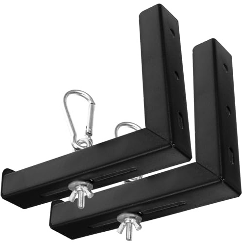 Alipis Adjustable 6-inch L-shaped Metal Projector Screen Wall Mount Bracket with Hook Kit for Ceiling and Wall Installation
