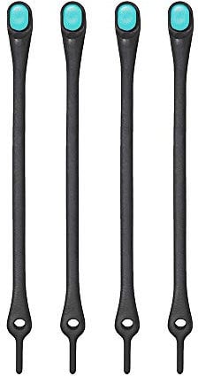 HICKIES Elastische Tie-Free Schuhbänder (2.0 Neu) - Schwarz/Minze