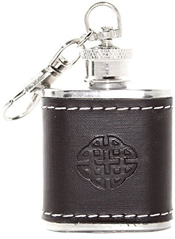 Tartan Traditions Scottish Celtic Knot Design 1oz Hip Flask Keyring