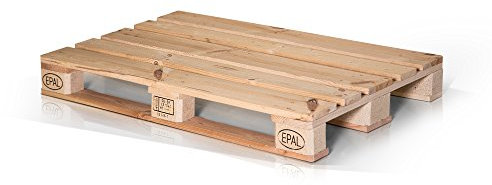 moebel-eins Europalette Flachpalette Palette Neuware Holzpalette 120x80 cm Natur