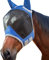 Harrison Howard CareMaster Pro Luminous Pferde Fliegenmaske UV-Schutz Fleece-Polsterung mit Ohrenschutz Marineblau Kaltblut (XL)
