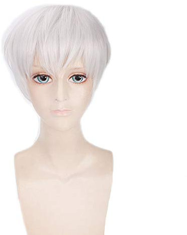 HOOLAZA Weiß Gemischte Kurze Gerade Perücke 30 Cm Tokyo Ghoul Ghoul Kaneki Ken Cosplay Perücke