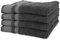 jilda-tex Handtuch Duschtuch Frottierware Set 100% Baumwolle Verschiedene Größen/Farben (2 x Handtuch + 2 x Duschtuch, Anthrazit)
