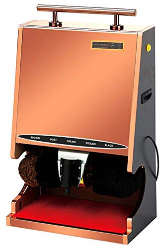 KUANDARMX Cirage De Chaussures à Induction Automatique, Cireuse à Chaussures Automatique, Kit De Brosse De Nettoyage De Chaussures Polisseuse Multi-Brosse, Rose Gold