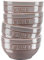 STAUB Ceramique Schüsselset, 400 ml, Müslischüsseln, Servierschüsseln, Dessertschalen, Antik-Grau, Keramik, 12 cm, 4-tlg
