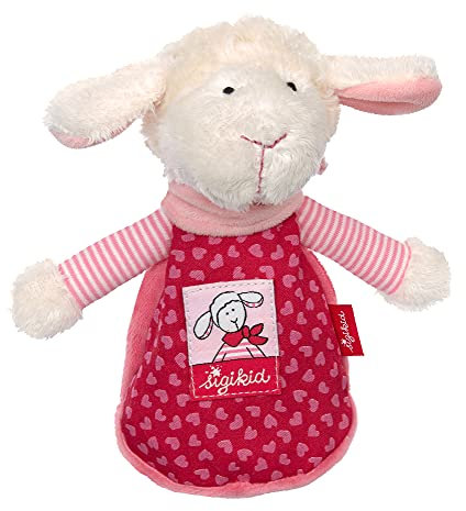 SIGIKID 39387 Wärmekissen klein Schnuggi Mädchen Babyspielzeug empfohlen ab Geburt pink/weiß