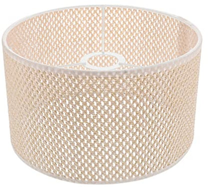 FRCOLOR Moderne Abat- Jour 30Cm Moderne Pendentif Lumière Ombre Tissé Abat- Jour Grand Abat- Jour pour Table Lustre Éclairage Mural Rose D' Or