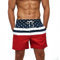 Aisprts Maillot de Bain Homme Short de Bain Respirant à Séchage Rapide avec 3 Poches Short de Plage Homme avec Doublure en Maille et Cordon de Serrage Réglable, T2 Motif Étoile, S