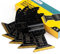Acroma Lot de 5 lames oscillantes en titane pour outils multifonctions oscillants Pour métal clous boulons vis et autres matériaux durs Compatibles avec Dewalt Rockwell Milwaukee Makita Ryobi Bosch