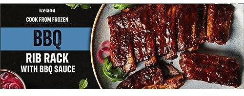 Iceland BBQ Rib Rack, 400g (Frozen)