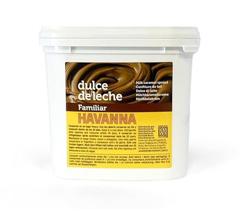 Havanna | Familienpackung Dulce de Leche | Glutenfrei | Ohne künstliche Farb- und Aromastoffe | Eimer | 1 kg