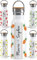 OWLBOOK Tropische Früchte Ananas Trinkflasche personalisiert Edelstahl Wasserflasche für Frauen Damen - Thermosflasche [600ml] - nachhaltige Sportflasche auslaufsicher schadstofffrei | BPA frei