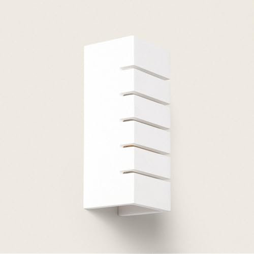 LEDKIA LIGHTING Aplique de Pared Yeso Iluminación Doble Cara Rubí Blanco