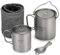 Aomiun Camping Titanium Cup, Ultralight 750ml Titanium Pot Portable Titanium Coffee Mug with Lid and Foldable Handle Outdoor Camping Cooking Picnic