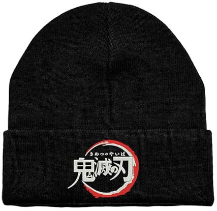 Demon Mütze Herren, Demon Wintermütze Herren, Demon Strickmützen Für Herren, Cartoon-Wintermütze Für Kinder, Geeignet für Kinder Mit Einem Kopfumfang Von 15-24 Zoll(Wen)