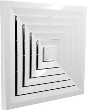Extractor - extractor de aire de 60x60 cm, 50W, color blanco, medidas 595x595x140,5 mm, ideal para ventilación eficiente. *