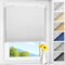 Allesin Plissee ohne Bohren verdunkelung Klemmfix Weiß 55x120cm(BxH), Plisseerollo 100% Lichtdicht & Blickdicht Thermo Verdunklungsplissee mit Sichtschutz & Sonnenschutz für Fenster & Tür