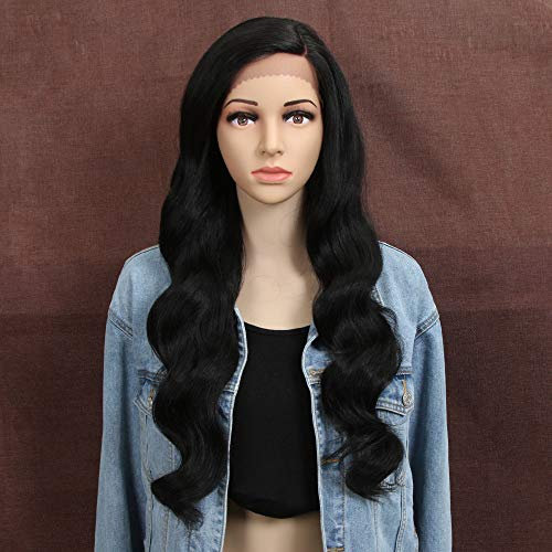 Style Icon Lace Front Perücken Wigs 70cm Lang Wellige Synthetische Perücken Für Frauen Tief Seitliche Parting Hitzebeständige Fasern Spitze Front