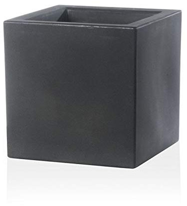 Teraplast Blumenkasten aus Kunstharz Schio Cube 30 x 30 cm - Beton Beton