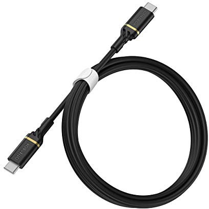 OtterBox Reinforced USB-C to USB-C Cable, Fast Charging Cable for Smartphone and Tablet, Ultra-Rugged, Bend and Flex Tested, 1M, Black