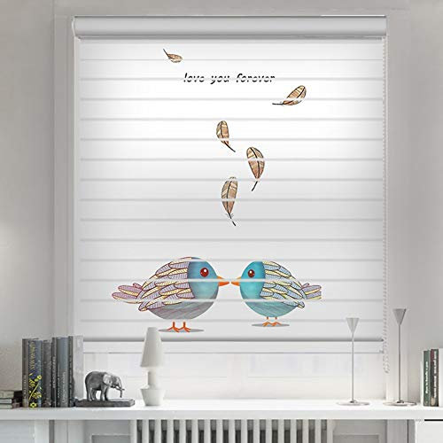 GGTT Jalousien Roller BLIND, Horizontal Fenster-Farbton Blinde Zebra Dual-Jalousie Tag und Nacht Vorhänge, Polyester Plissee Fenster-Farbton (Color : Style1, Size : 45 x 160cm)