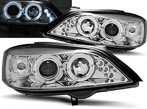 CR-Lights Scheinwerfer für Für Opel Astra G 1998-2004 Angel Eyes chrom