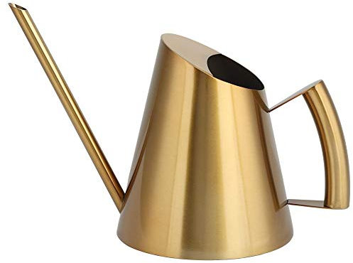 Annaffiatoio in metallo da interno Esterno, Annaffiatoio Irrigazione Sprinkle Pot con bocca lunga per ufficio Fiori da giardino Piante da interno(30,5 once)