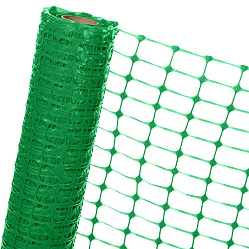 HaGa® Absperrzaun 1,2m x 100m - Bauzaun Zaun mit 120g/m² - Baustellenzaun Kunststoffzaun Gartenzaun in grün