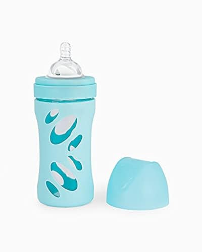 Twistshake Biberon Anti-Coliques en Verre 260 ml Vert Pastel