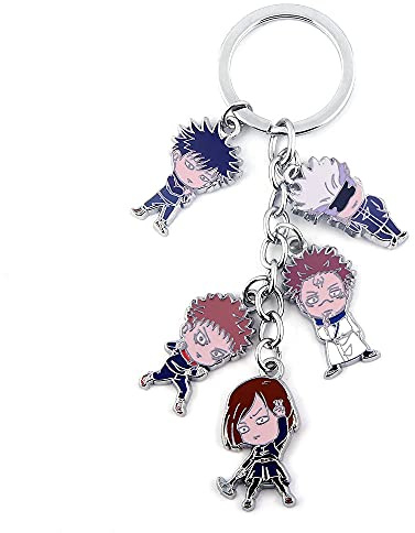SONGCHANGJEWELRY JJK Schlüsselanhänger Satoru – Anime-Figur Emaille Schlüsselanhänger – Herren Damen Schlüsselanhänger Schmuck