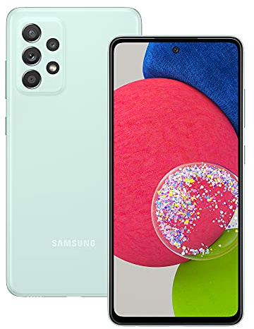 Samsung Galaxy A52s 5G Smartphone ohne Vertrag 6.5 Zoll Infinity-O FHD+ Display 128 GB Speicher 4.500 mAh Akku und Super-Schnellladefunktion Mint 30 Monate Herstellergarantie [Exklusiv bei Amazon]