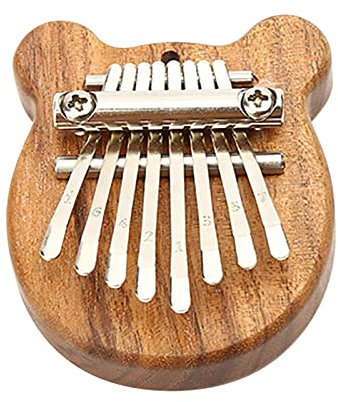 Richo Acryl Kalimba 8 Tasten Daumenklavier, Sdoveb Mini Kalimba Clear Musikinstrumente, tragbares Mbira Sanza Fingerklavier Geschenk für Kinder Erwachsene Anfänger Profi (A)